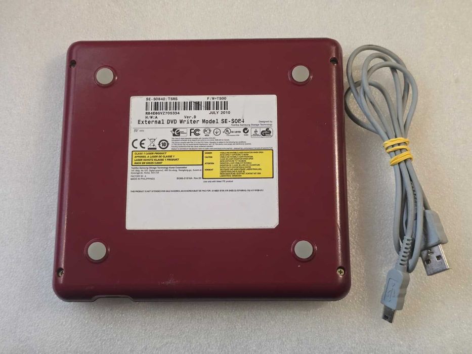 DVD Writer Extern Samsung SE-S084, Interfață USB 2.0, Slim, Plug & Play