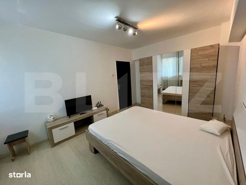 Garsoniera, 27 mp, AC, parter, zona Centrala