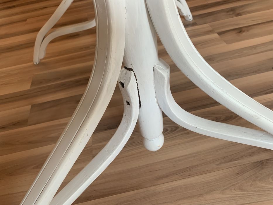 Vand masa lemn alba, stil Thonet