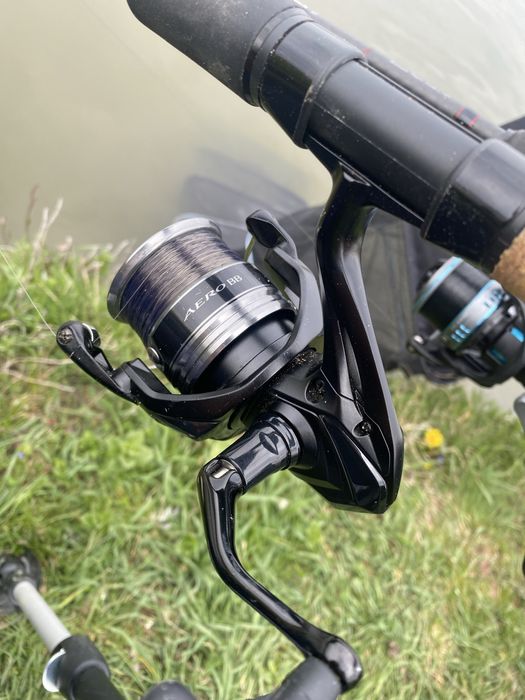 Set feeder shimano. Lanseta shimano aero x1. Mulineta shimano aero bb c5000 si husa de transport shimano