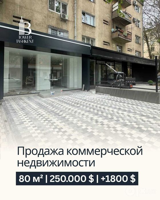 Коммерция 80 м² с арендатором 1800$ | 1-я линия | Новомосковская