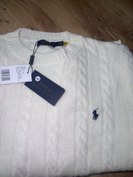 Блузи Ralph Lauren knitted бяло и черно