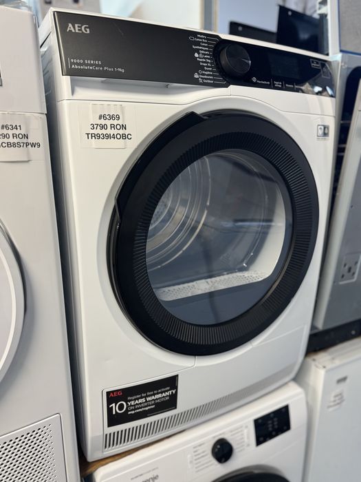 Uscator de rufe cu pompa de caldura AEG TR939I4OBC serie 9000