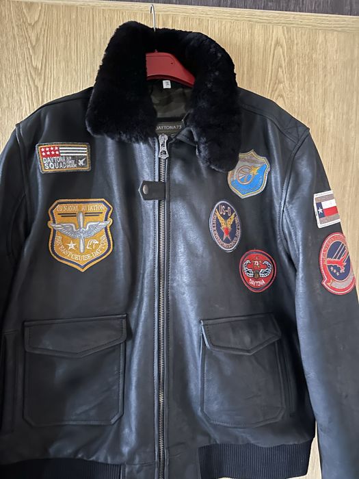 Кожено яке TOP GUN