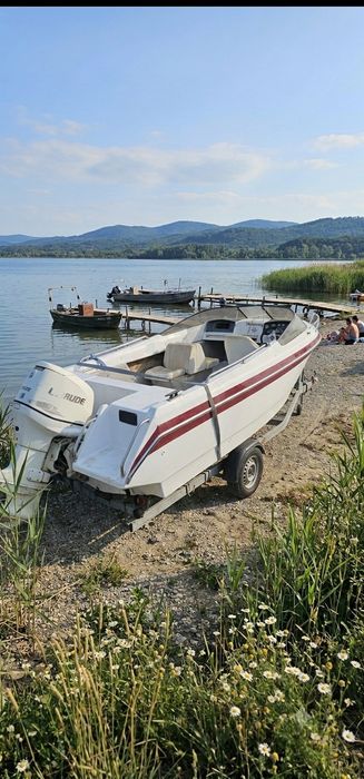 Salupa / barca ROCCA  cu motor EVINRUDE 150CP + peridooc cu role