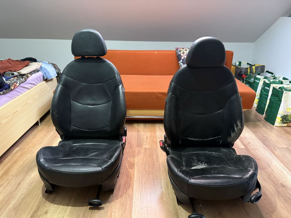 Scaune față Mini Cooper S R53 Full Leather (piele integrală) – versiunea scumpă
