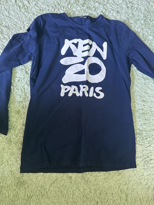 Тъмно синя тънка блуза Kenzo M размер
