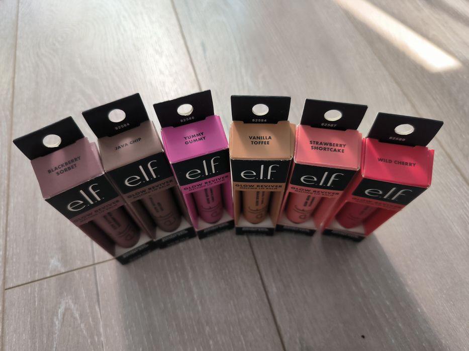 Summer Fridays, Rhode blush, Fenty gloss bomb, Elf Lip balm