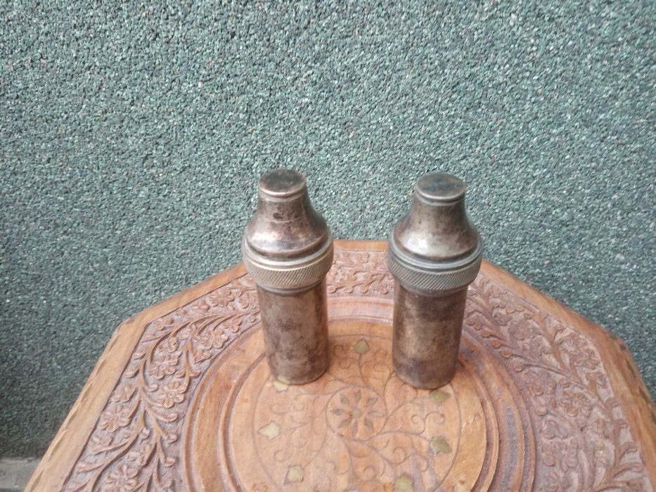 Ретро антикварни медицин. съдове от мед за стерилизиране на мед. игли.