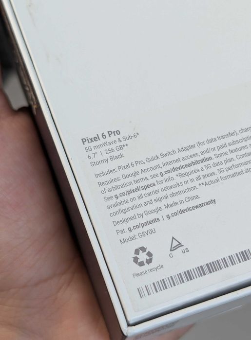Google Pixel 6 Pro (256GB) Obsidian Black