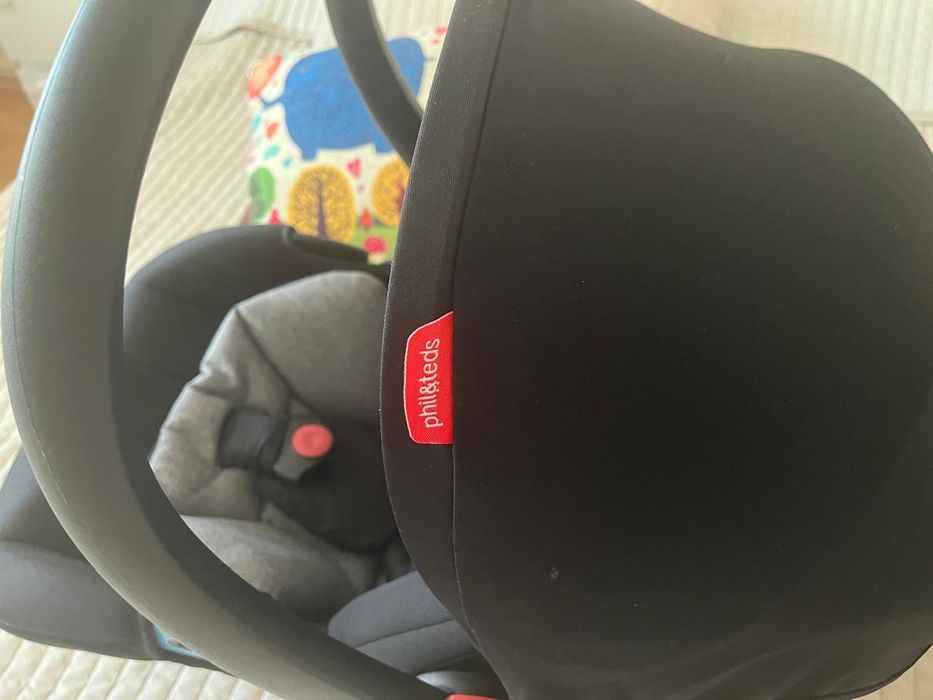 Phil & Teds Столче за кола Alpha (0-13 кг) сив/черен