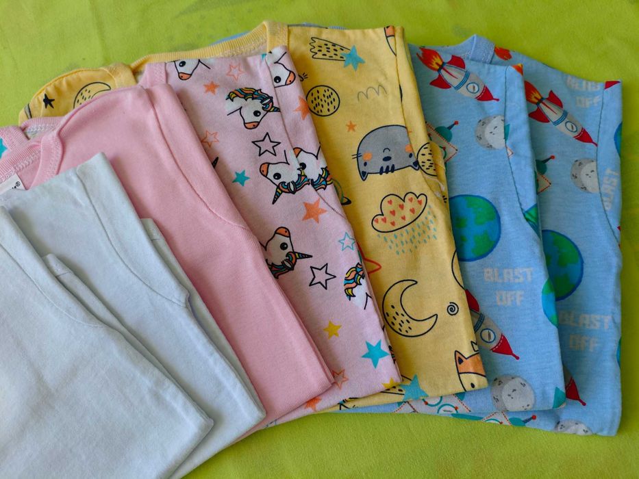 Нови бебешки бодита с дълъг ръкав, размер 80, 92 и 98