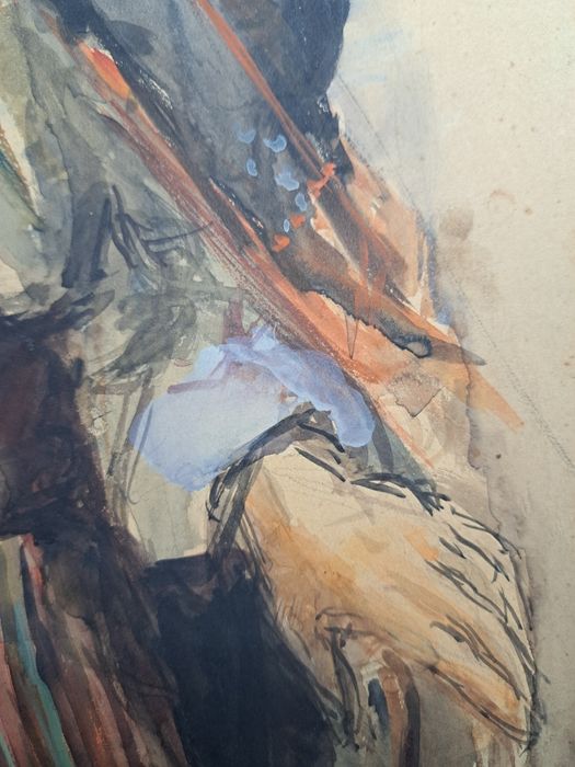 Pictură,"Tânără în port popular",Viorica Ana İonescu (n.1900-d.?)