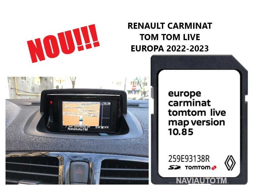 RENAULT TomTom Live Megane Scenic Laguna Koleos SD CARD ROMANIA 2026
