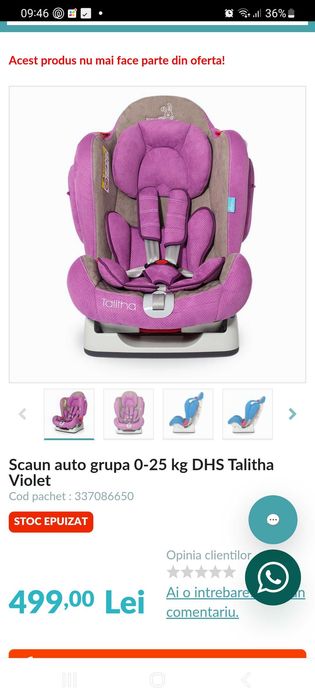 Scaun auto DHS Talitha