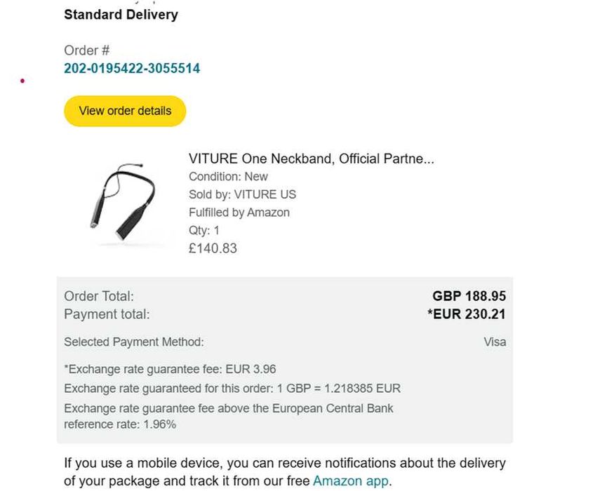 VITURE One Neckband  - Game and Stream 128 GB Storage