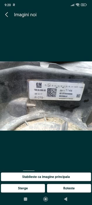 Far opel Astra g dreapta