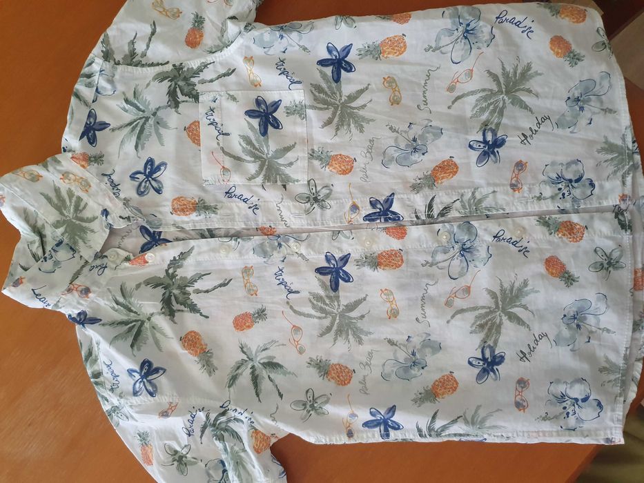 Ризи с къс ръкав 3броя+ 2 тениски за момче -10-12год