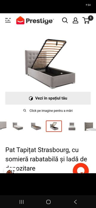 Pat tapițat Strasbourg- Prestige