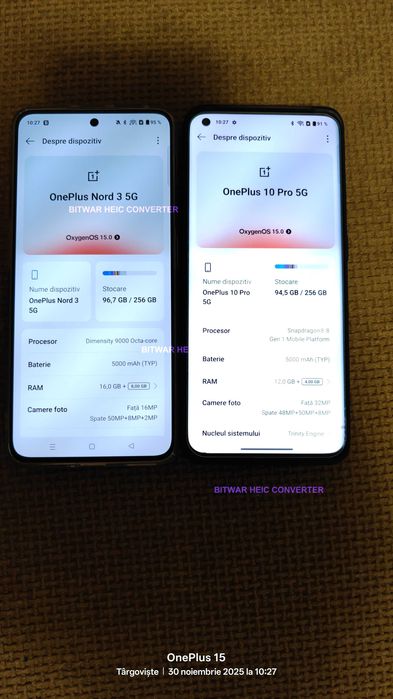 Oneplus 10 pro 5G si Oneplus Nord 3 5G