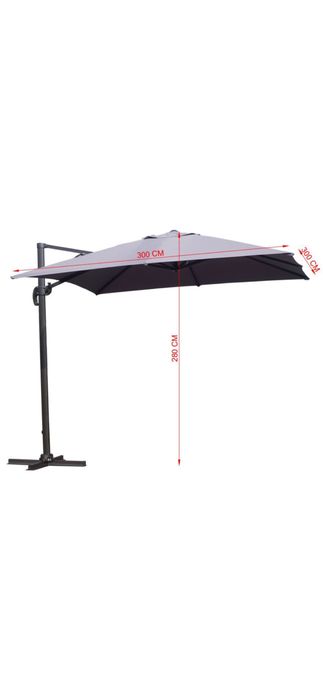 Umbrela soare -gradina Kring Cqpri 3x3 m Rotatie 360