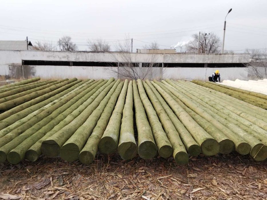 Деревянные опоры для ЛЭП и пиломатериалы