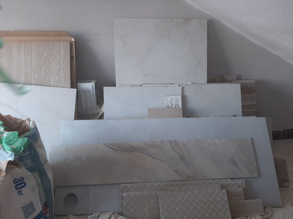 Кафель, керамогранит, обрезки