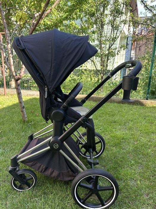 Cybex Priam 4 Platinum 4в1 + Isofix + зимен чувал