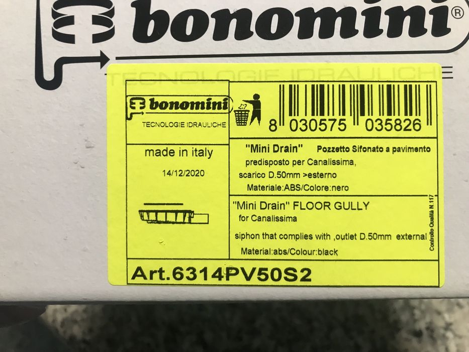 Линеен сифон за баня