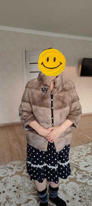 Норковая шуба трансформер 46 размера