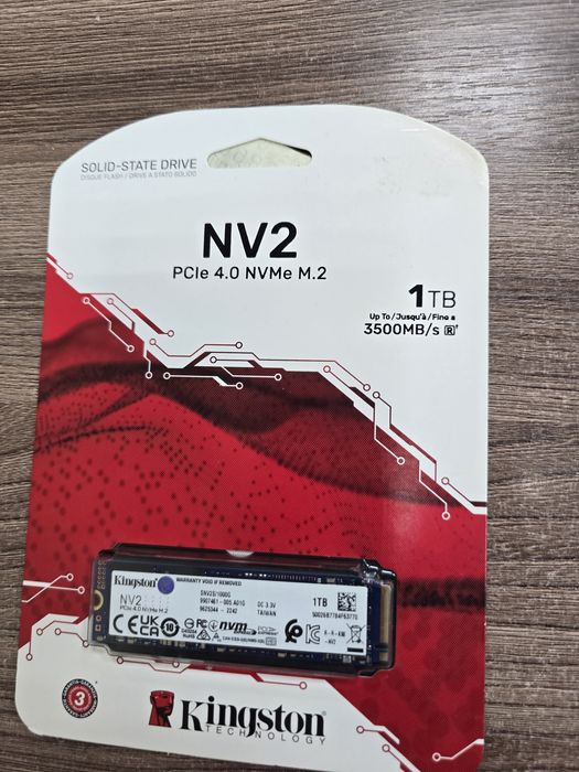 Новый SSD M.2 Kingston NV2 1TB PCIe 4.0 NVMe