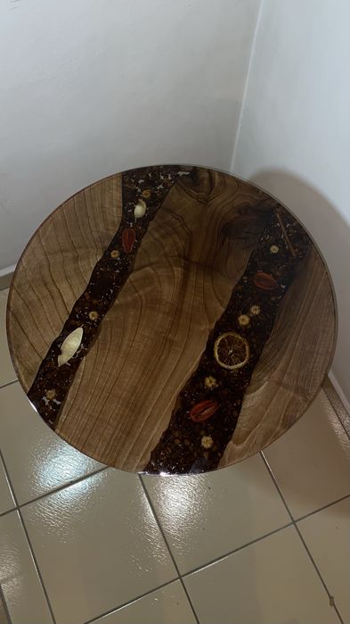 Маси за кафе от орех и епоксидна смола