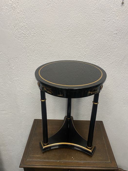 Китайска лакова помощна маса 1920 ръчна златна украса