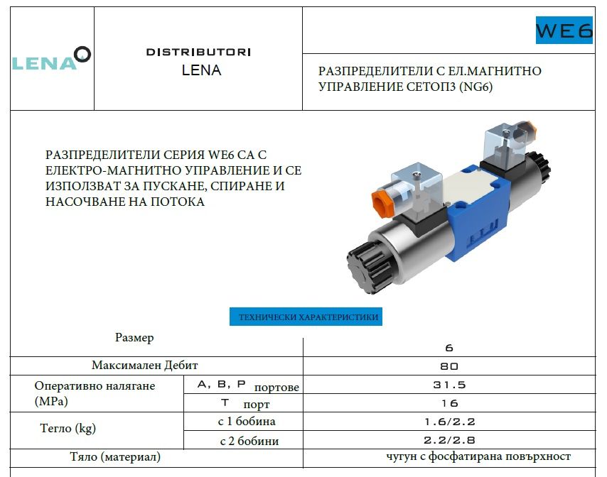 Електромагнитни Разпределители Сетоп