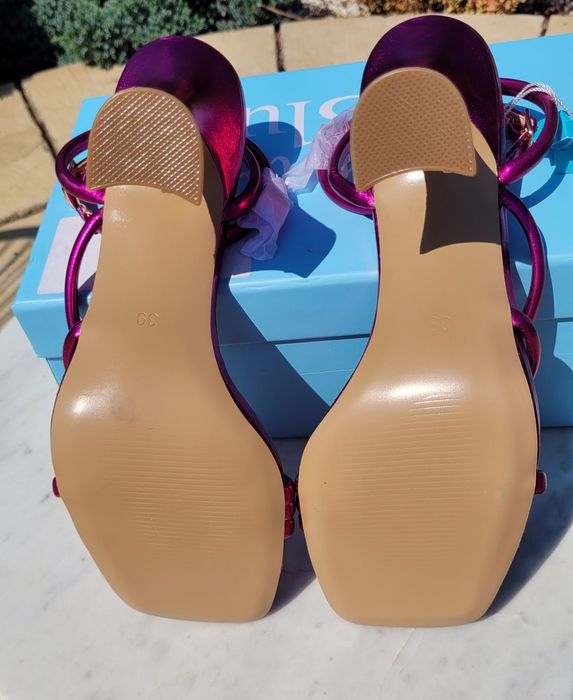 Sandale Alma en Pena, noi, piele naturală,  39