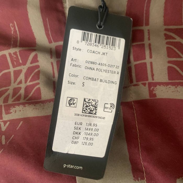 G star Raw Coach JKT - S рсзмери