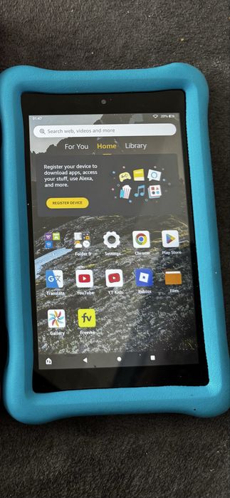Tableta Amazon Fire HD 10 Kid + gratis tableta Albastra Amazon fire 8