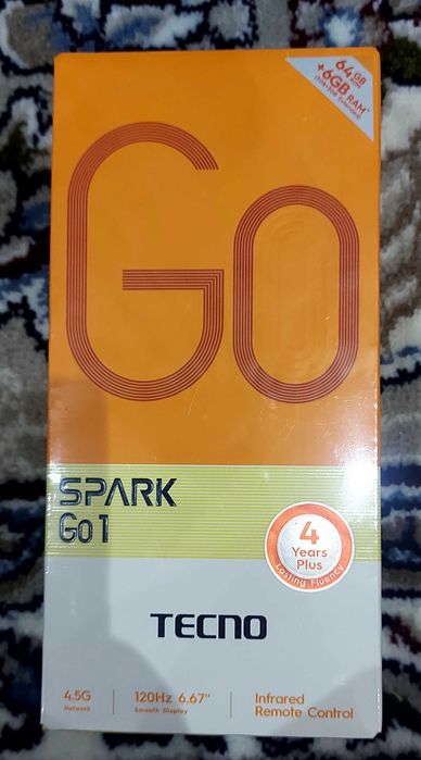 Tecno Go 1 kafolati bilan xarid qiling. Karobkasi ochilmagan.
