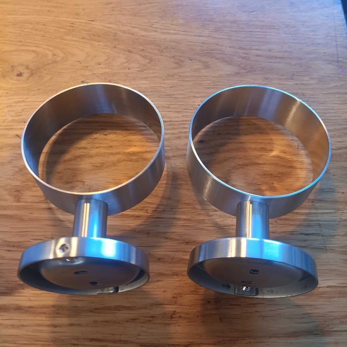 НОВИ! 2 броя Стенна четка за тоалетна, без пробиване, неръждаема стома