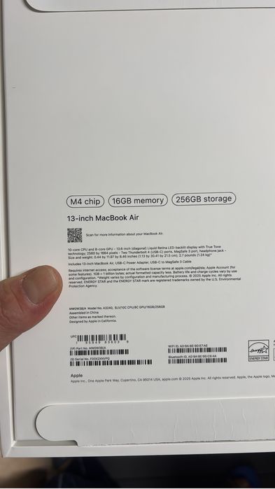 Macbook М4air срочно