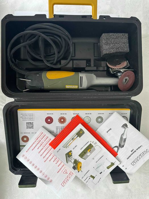 Polizor unghiular cu gât lung Proxxon Micromot LHW 100W 50mm, accesorii incluse