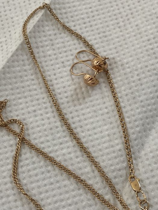 Срочно продам серьги и цепочку