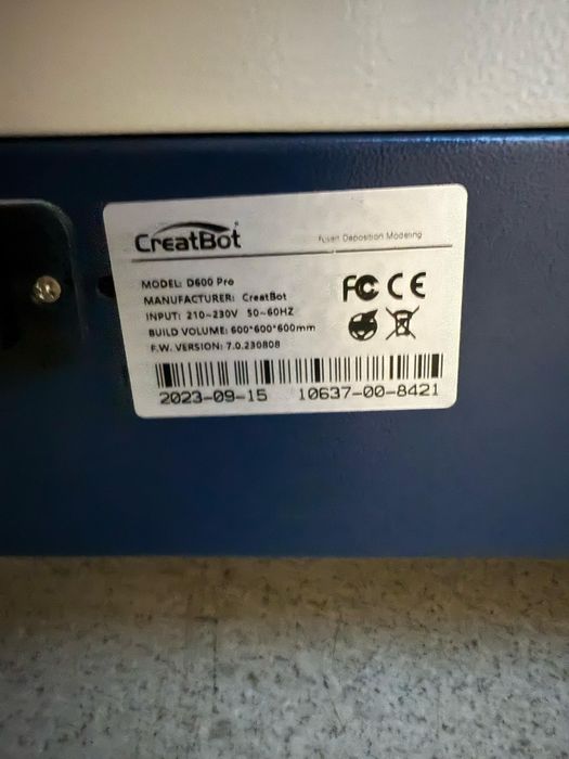 3D принтер CreatBot D600 Pro