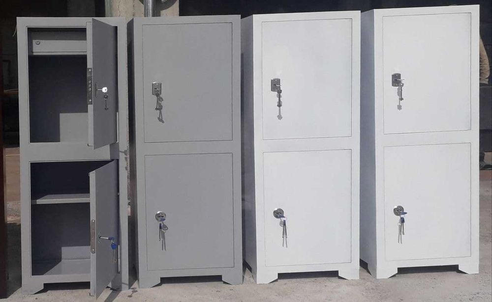 железный  металлический шкаф  2-х ярусный  1800 х 490 х 330 мм (ВхШхГ)