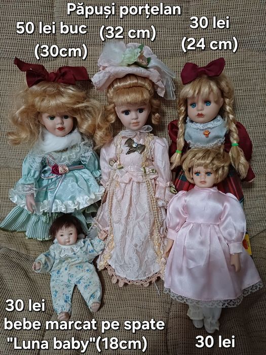 Păpuși mici,cupluri de porțelan