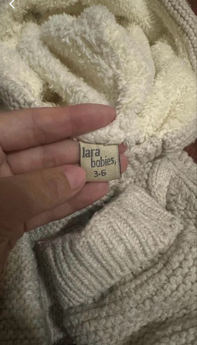 Комбинезон вязаный с ушками