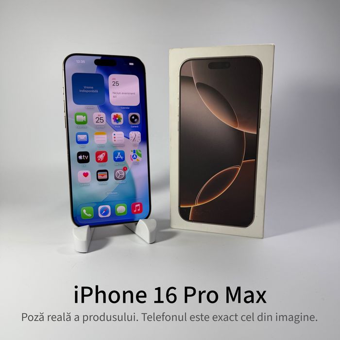 ispotmobile.ro  iPhone 16 Pro Max 256GB Desert ! Garantie 2 ani + cadou
