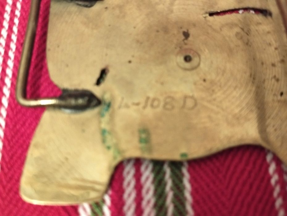 Cataramă curea Made in India, vintage