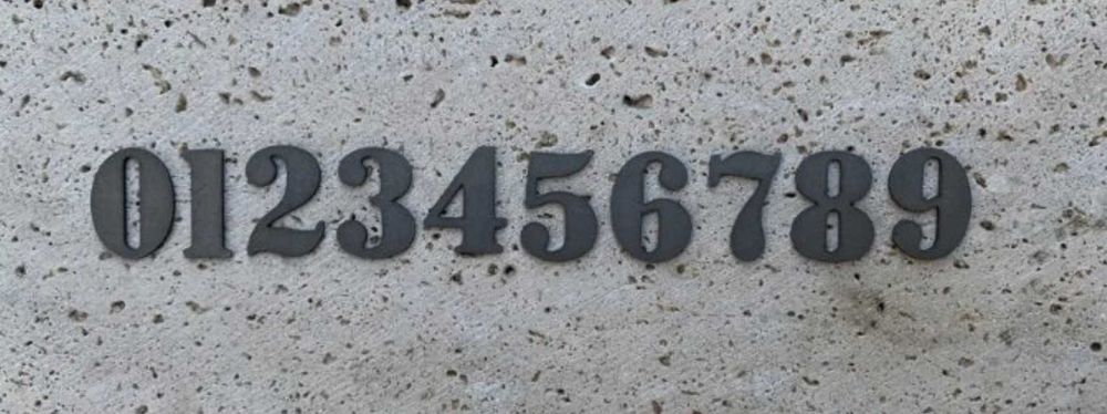 Цифри за пощенски кутии Височина от 2см Номера за училищни шкафчета