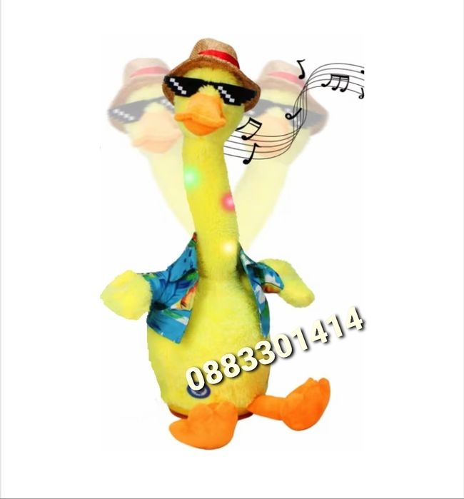 Танцуващо пате Музикално Говорещо Повтаря думи